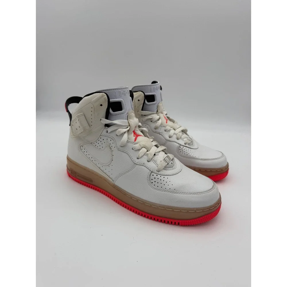 Jordan AJF 6 White Varsity Red Mens 9 Sneakers 351029-161 Air Force 1 Hybrid